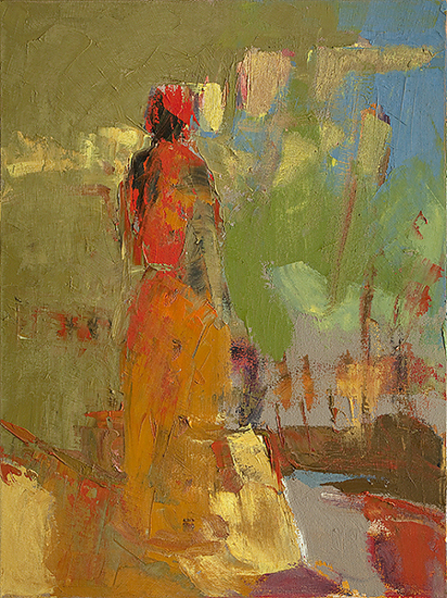 Painting "Traveler 4" (Original art by PROVIDENCE GALLERY)