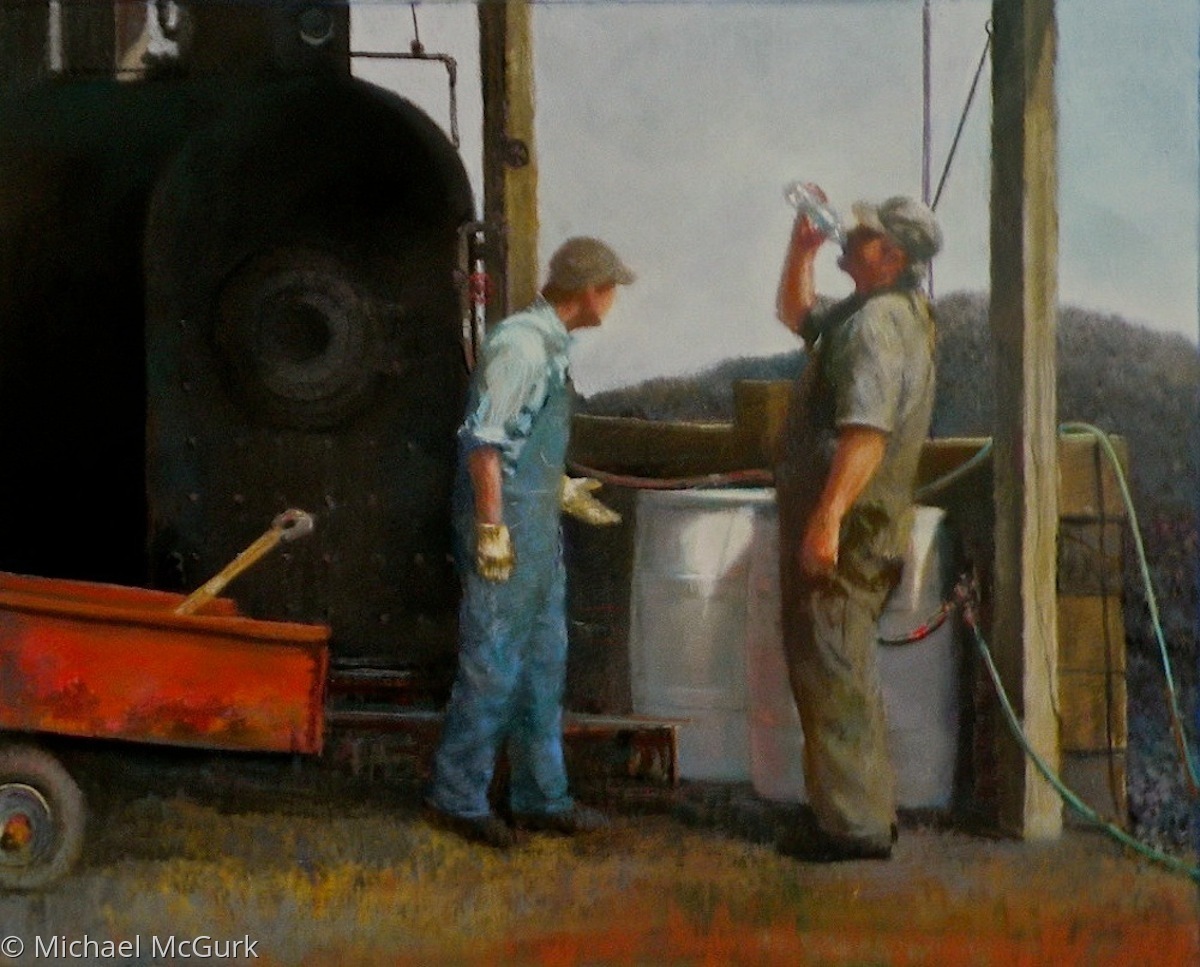 Painting "Somerset Boiler" (Original art by Michael McGurk)