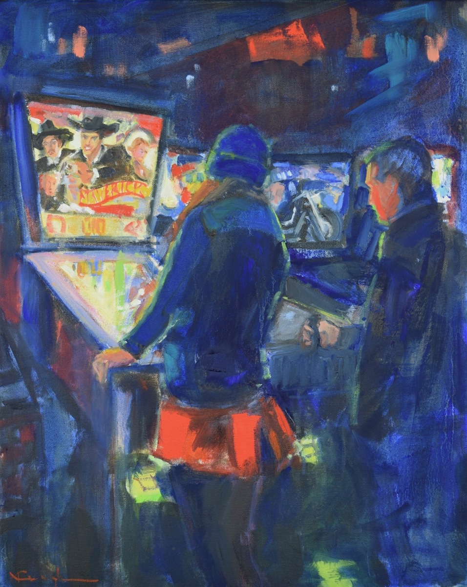Painting "Pinball Wizard" (Original art by Mickey Cunningham)