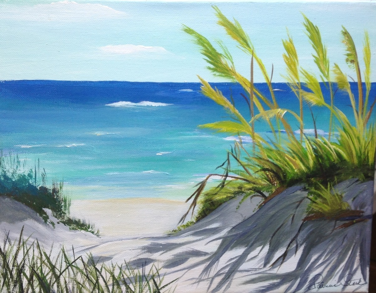 Paintings Nags Head Sand Dunes by Paintings by Patricia