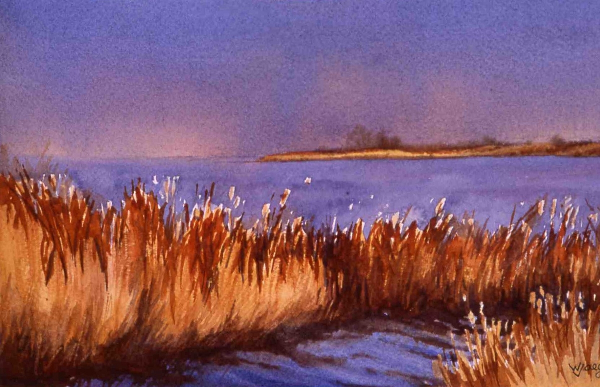 Painting "Marsh Grasses" (Original art by W. Jaeger)