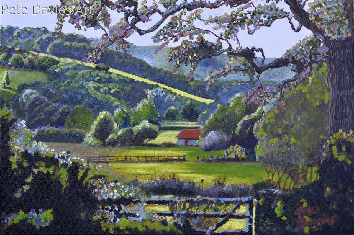 Impressionist Paintings The South Downs at Westmeston near Lewes by