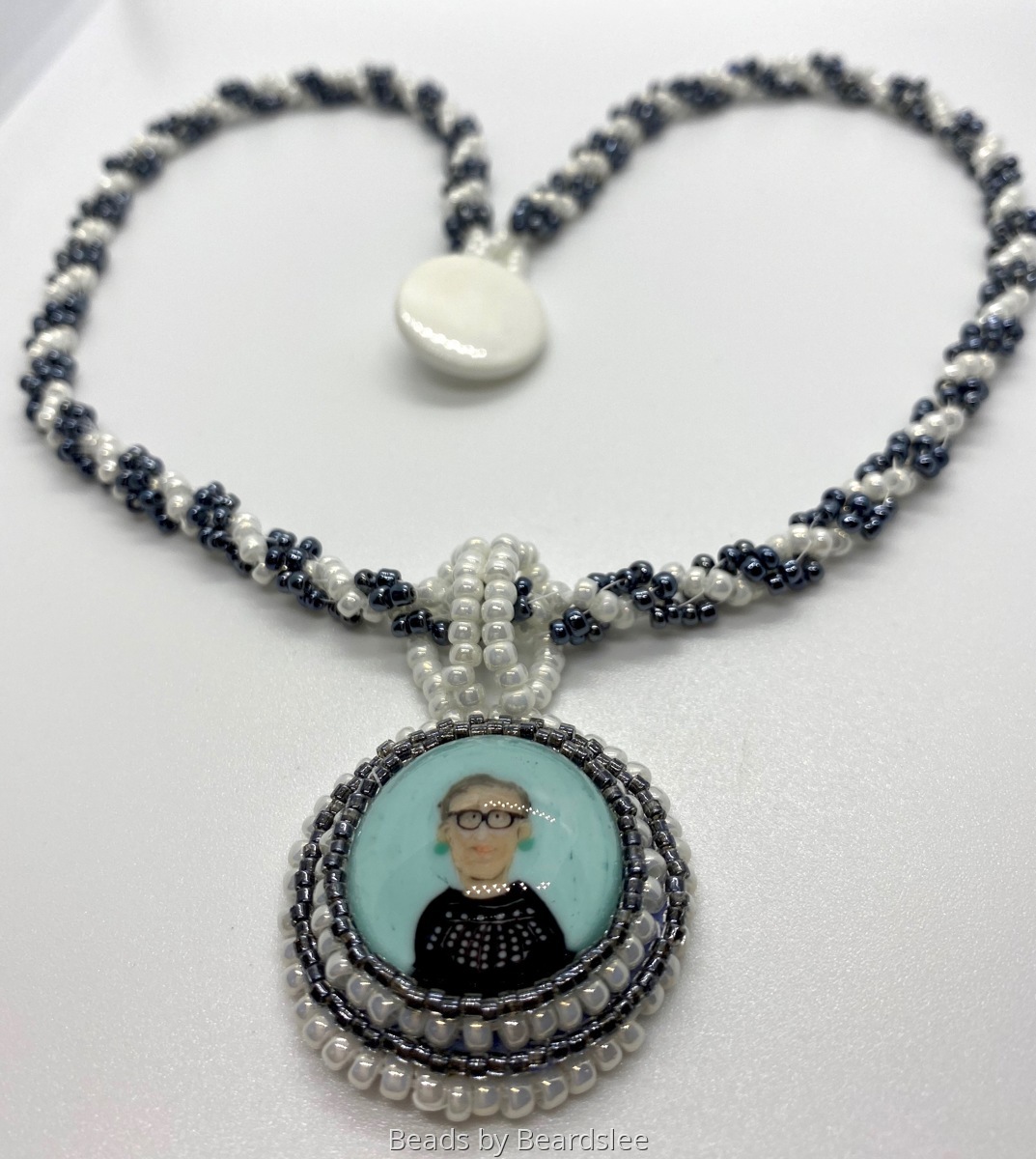 Jewelry "Ruth Bader Ginsburg Necklace" (Original art by Beads by