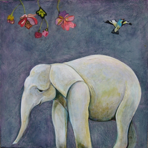 "White Elephant" (Original art by Phyllis Stapler)