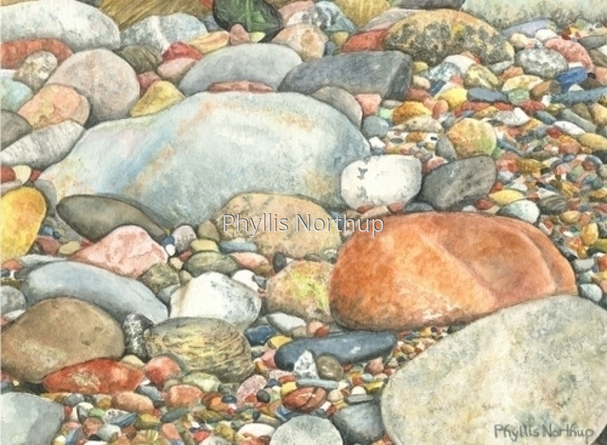 Painting "Beach Stones" (Original art by Phyllis Northup)