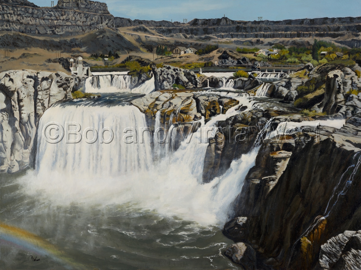 Painting "Shoshone FallsIdaho" (Original art by Rainbow ArtVirgia and Robert West)