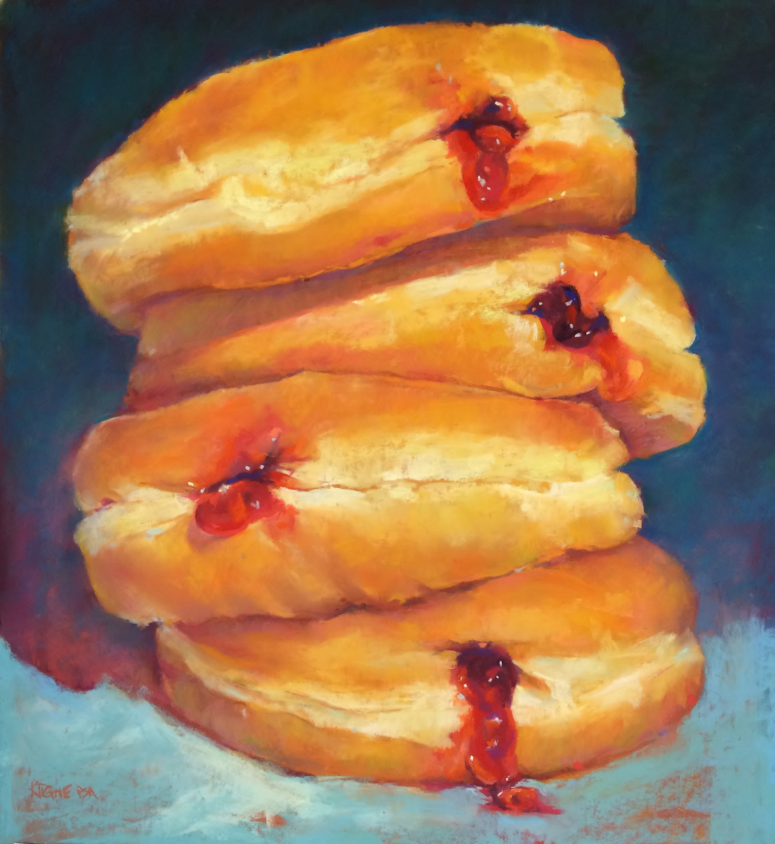 Painting "Stacked" (Original art by Karen Tighe)