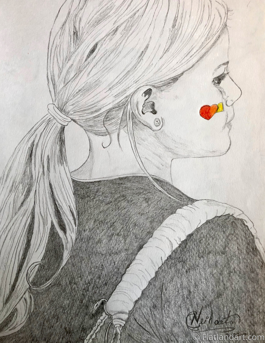 "Hope " (Original art by Flatland Art )