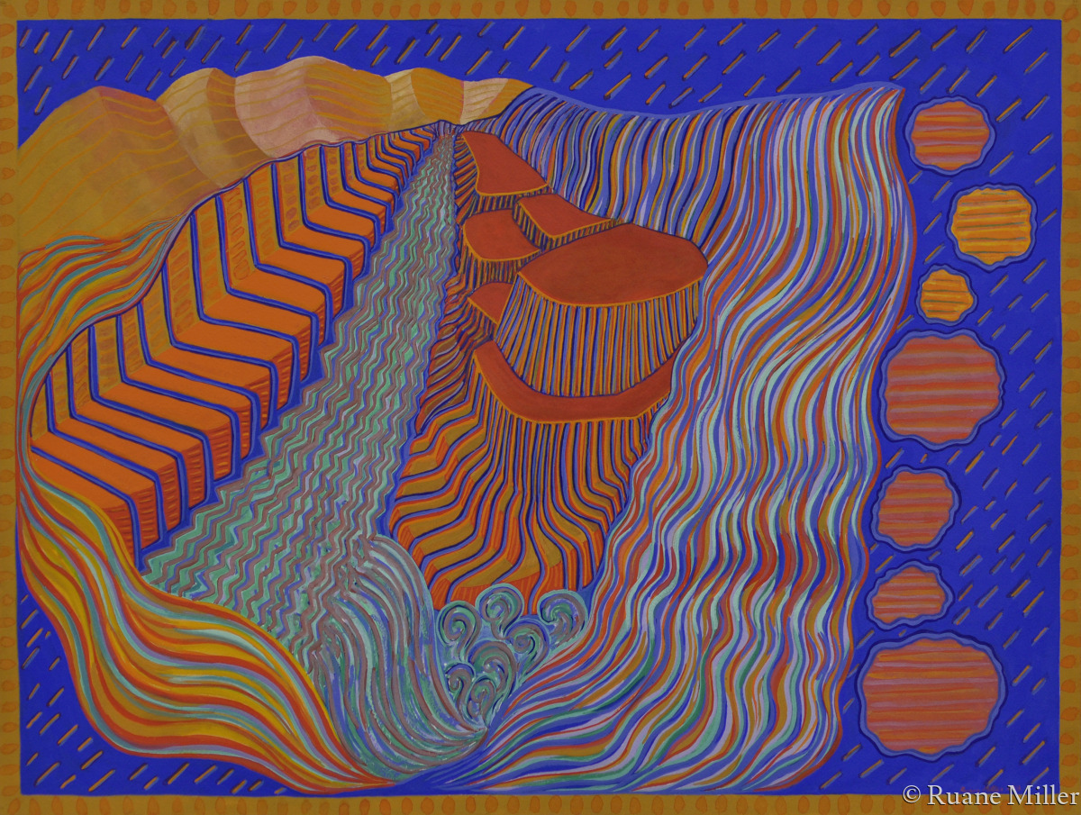 Paintings Rhythm and Flow by Ruane Miller