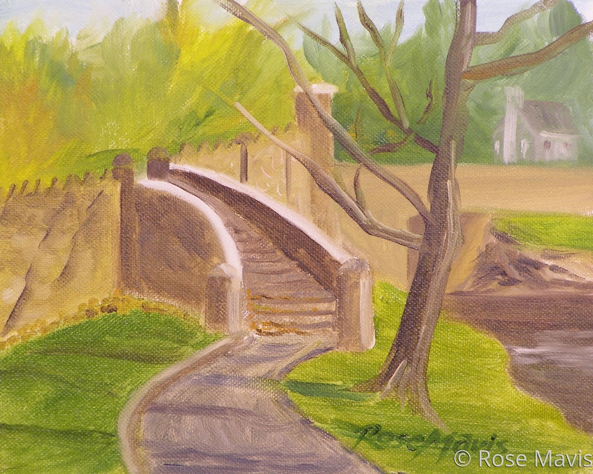 Painting "Stairway at Illicks Mill" (Original art by Rose Mavis)