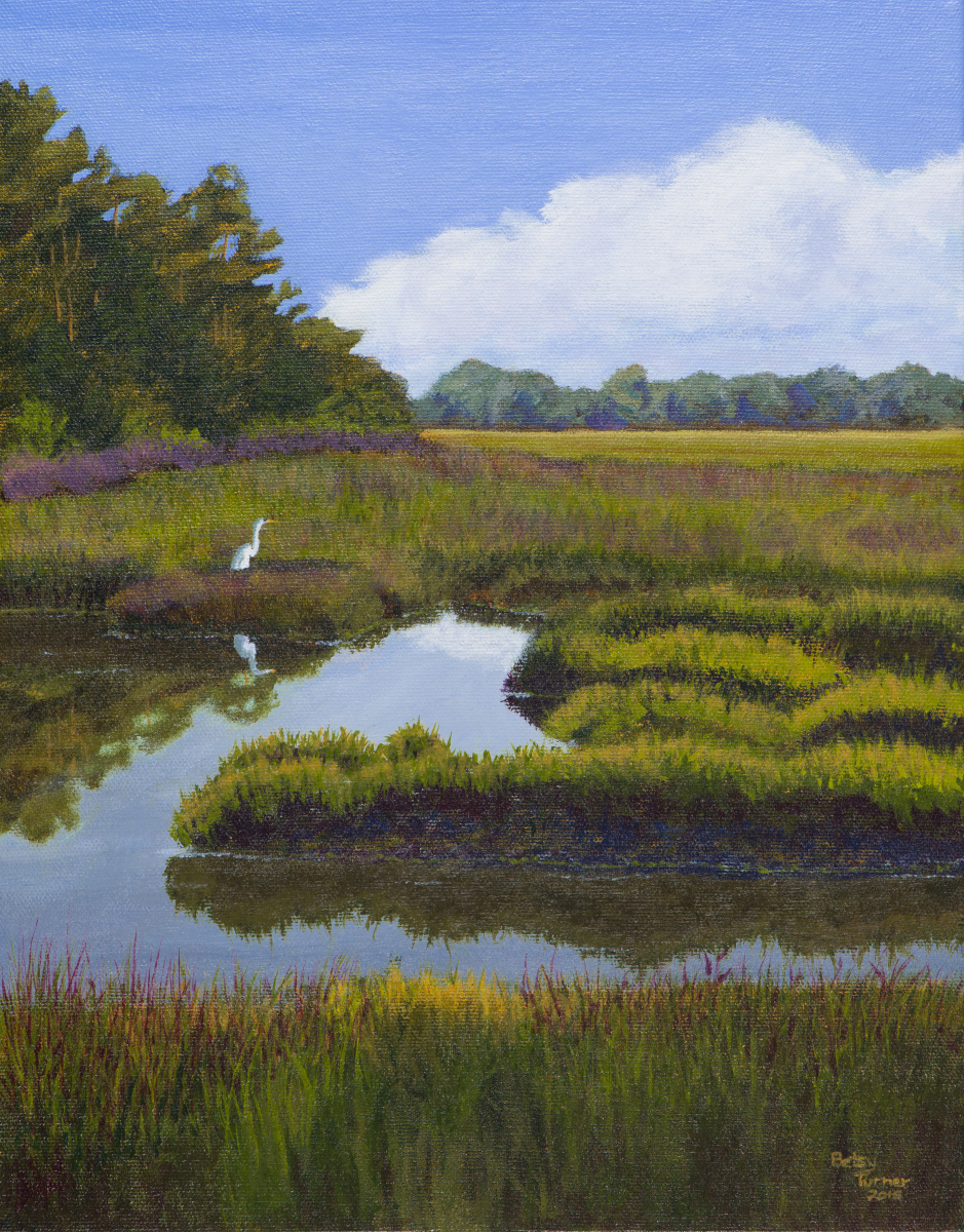 Painting "Marsh Scene" (Original art by SEABROOK ISLAND ARTIST GUILD)