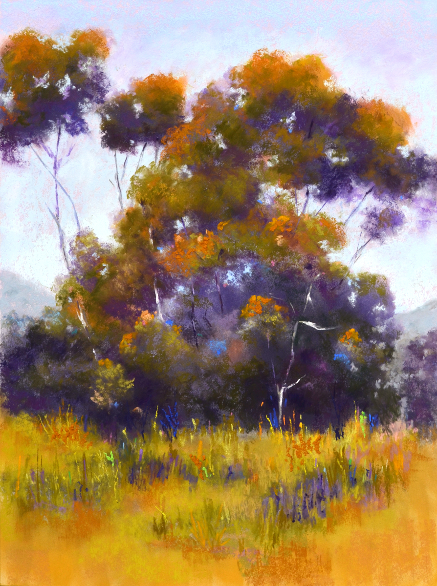 Arkansas landscape paintings in pastel and oil