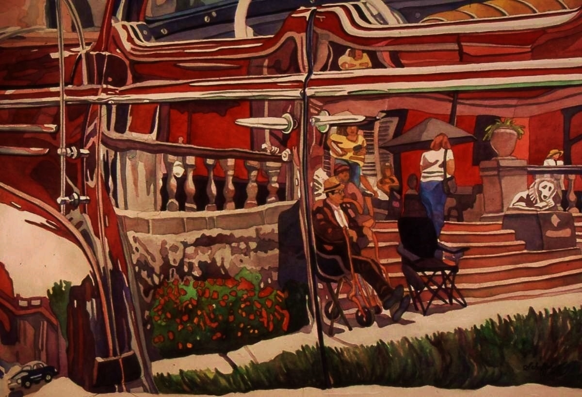 Painting "Reflections of the KC Art Institute" (Original art by