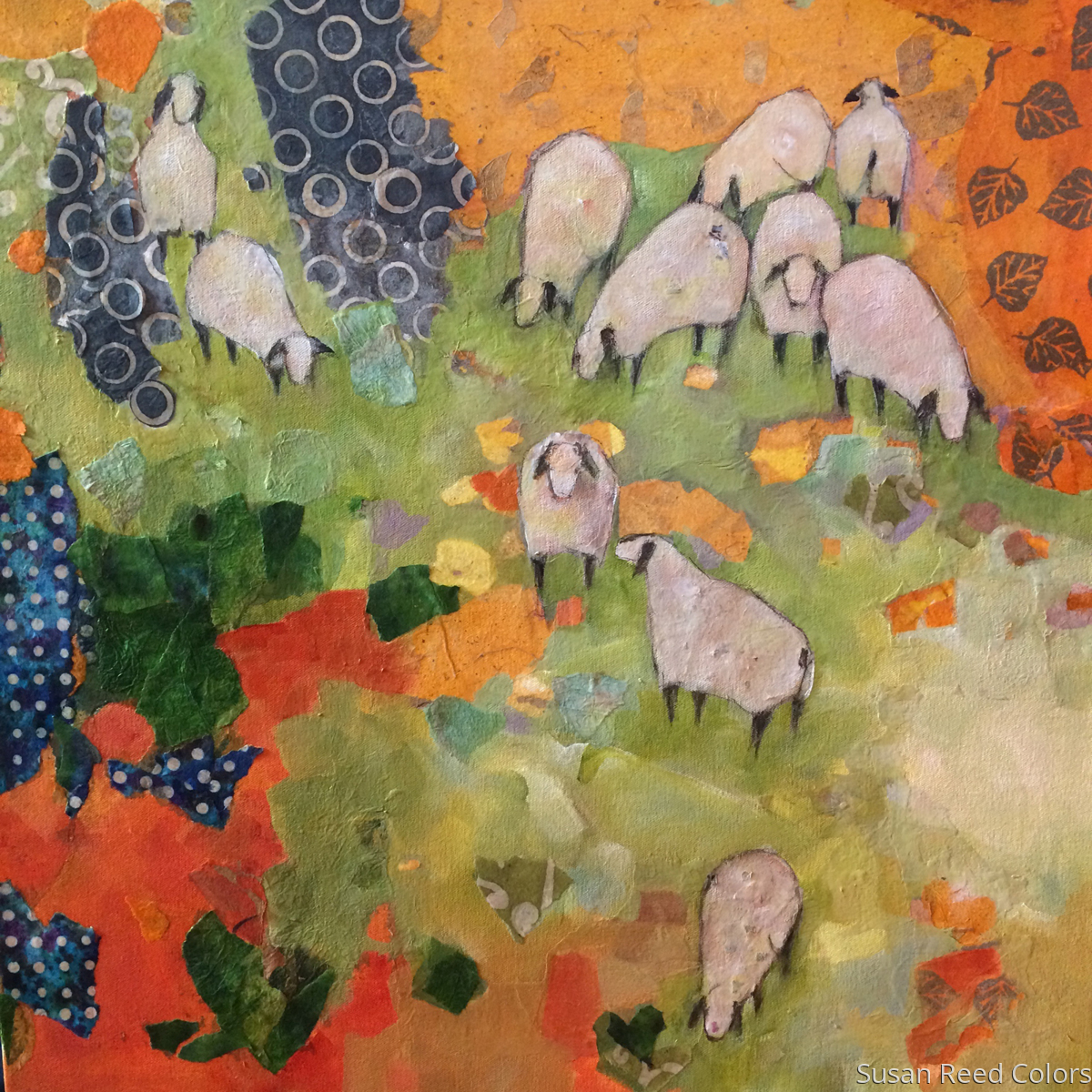 Painting "A MEETING OF THE MINDS" (Original art by Susan Reed Colors)