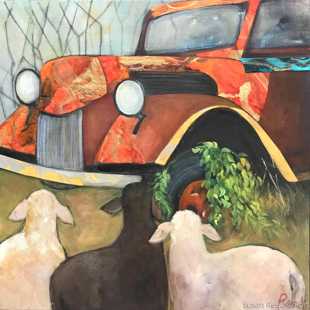 Painting "LOVE IN THE BONEYARD" (Original art by Susan Reed Colors)