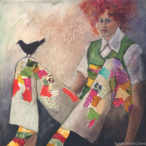 "CARRIE'S NEW BFF" (Original art by Susan Reed Colors)