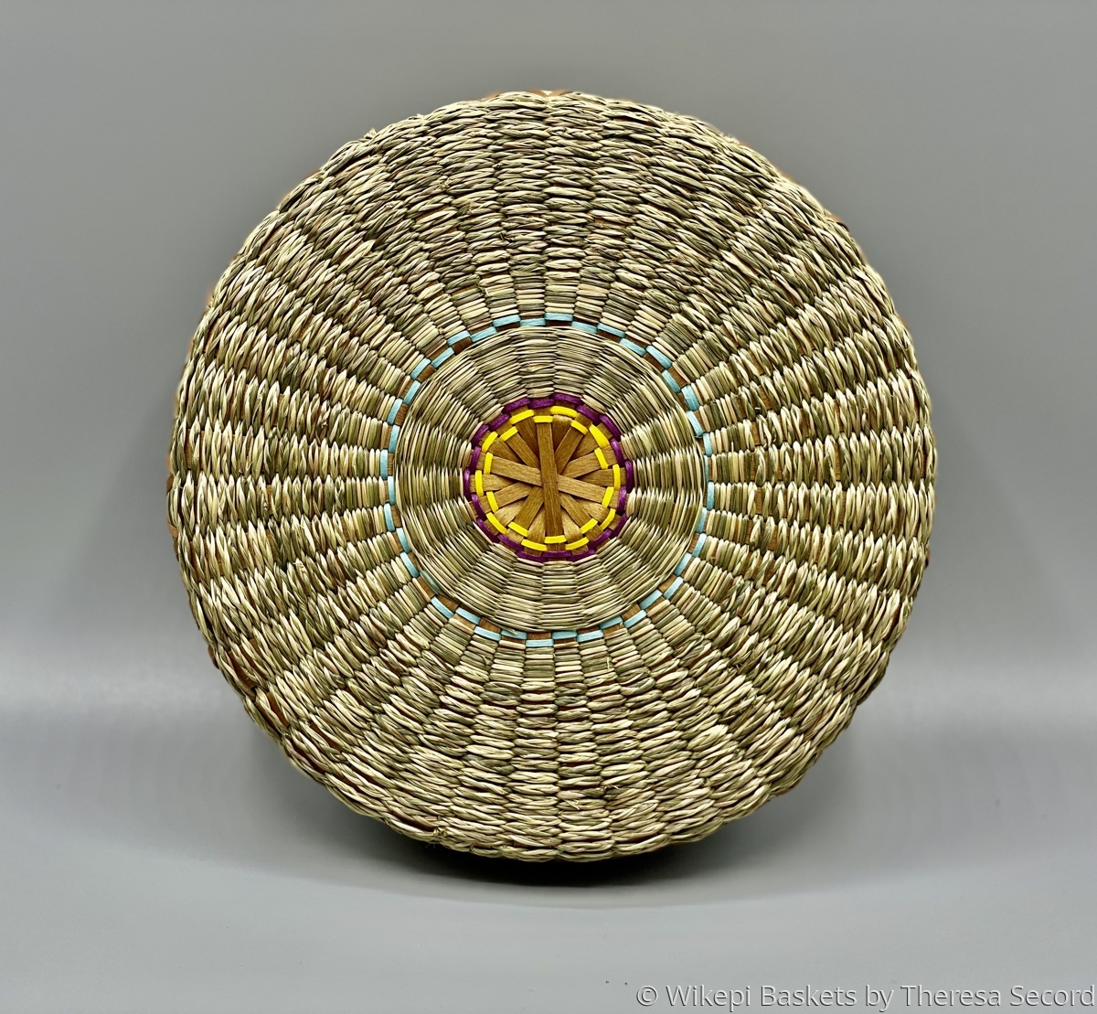 "Braided Sweetgrass Basket" (Original art by Wikepi Baskets)