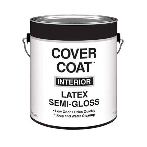 Cover Coat 1 Gallon Interior Latex Semi Gloss Wall and Trim Paint