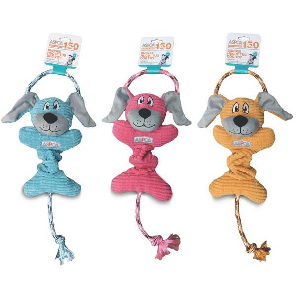ASPCA Bungee Dog Hug N' Tug Dog Toy Assortment AS11134 Blain's Farm