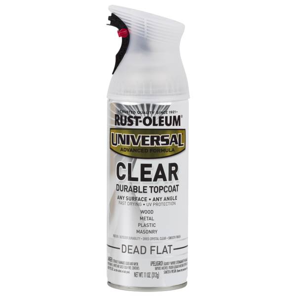 RustOleum Universal Durable Top Coat Spray, Dead Flat Clear 302151 Blain's Farm & Fleet