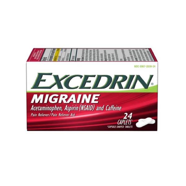 Excedrin 24 Count Migraine Caplets 8772675 Blain's Farm & Fleet