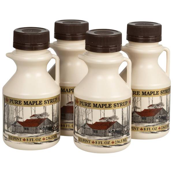 Tap My Trees 1/2 Pint Plastic Maple Syrup Jug 4Pack EXCR0261U