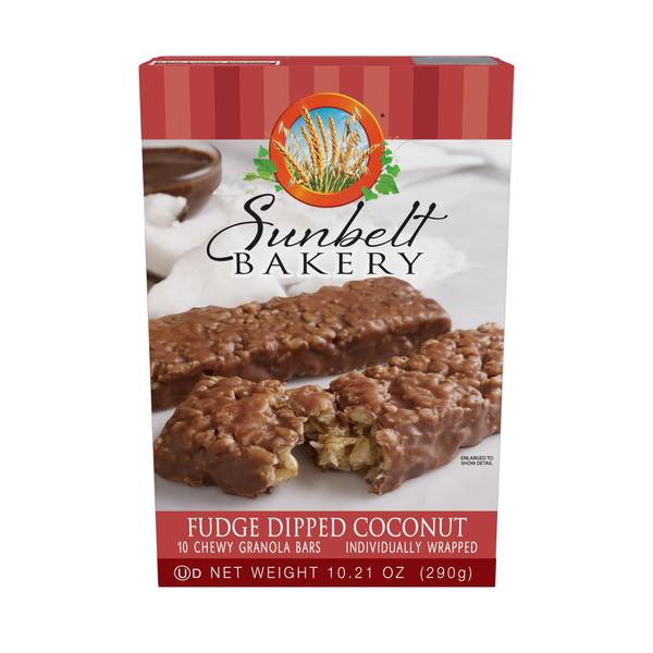 Sunbelt Bakery Fudge Dipped Coconut Granola Bars 024300031045 Blain