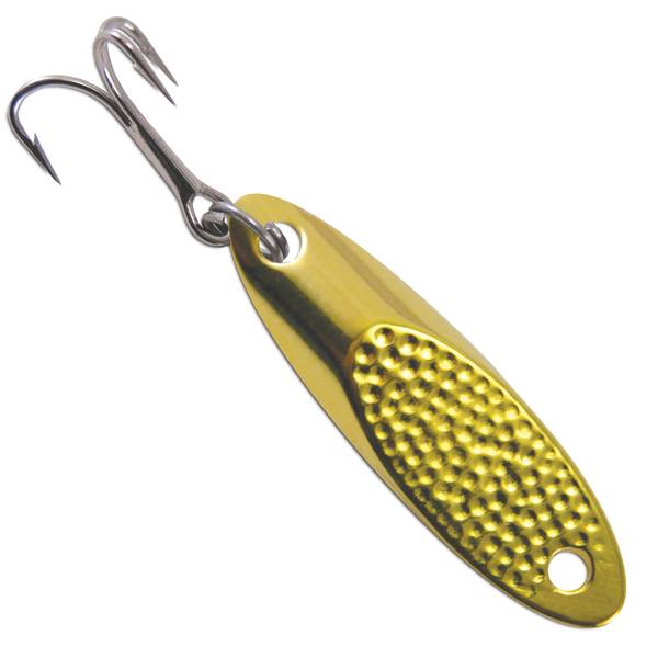 Kalin's 1/24 oz Kastmaster Ice Fishing Lure, Gold Hammered SW124H/G