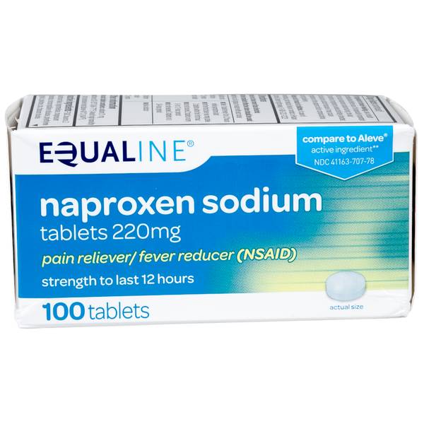 Equaline 100 Count Naproxen Sodium 220mg Tablets 8772712 Blain's