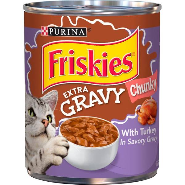Purina Friskies Gravy Wet Cat Food, Extra Gravy Chunky With Turkey in