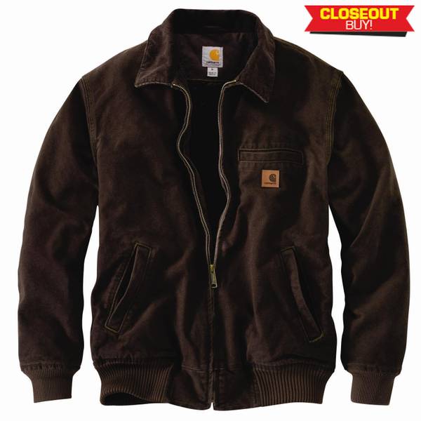 Carhartt Men's Bankston Jacket, Dark Brown, L 101228201L Blain's
