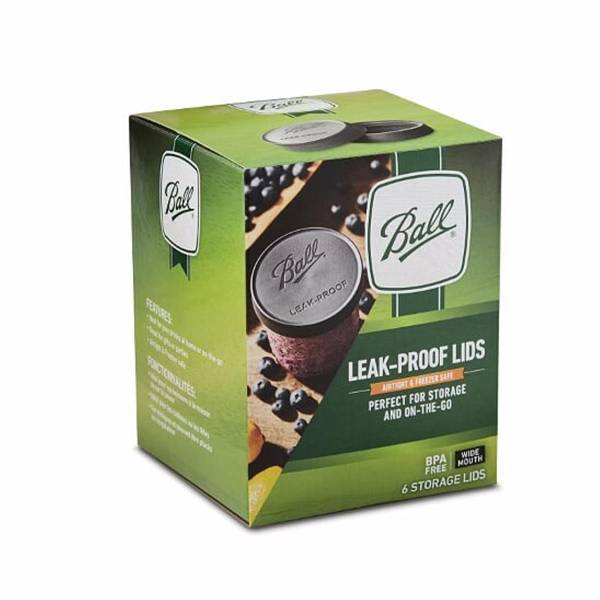 Ball 6Pack Wide Mouth LeakProof Storage Lids 1440010813 Blain's