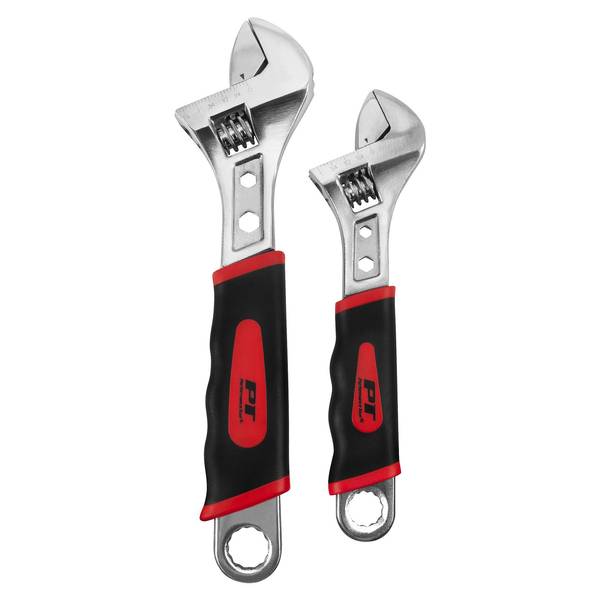 Performance Tool 2 Piece 8" & 10" Adjustable Wrench Set W30701