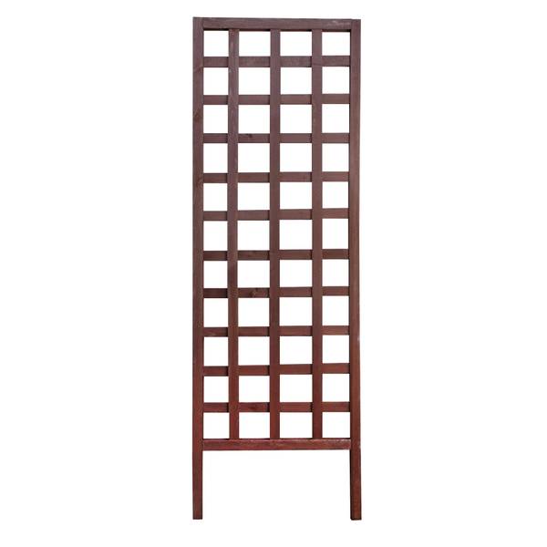 Panacea 72" Brown Wood Square Framed Trellis 81914 Blain's Farm & Fleet