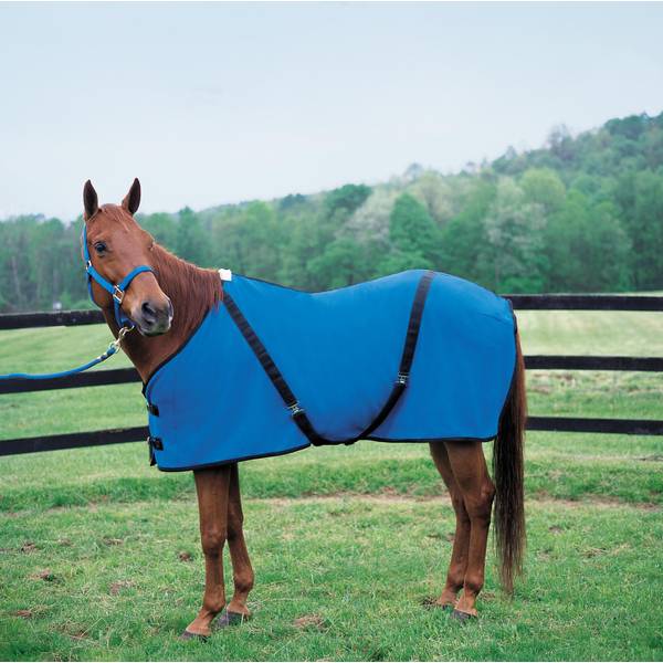 Weaver Leather Blue Polar Fleece Horse Blanket, 78" 351500BL78 Blain's Farm & Fleet