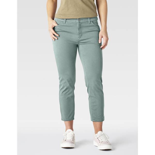 Dickies Women's Perfect Shape Twill Capri Pants, Surf Spray, 12 FR400RSR12 Blain's Farm & Fleet