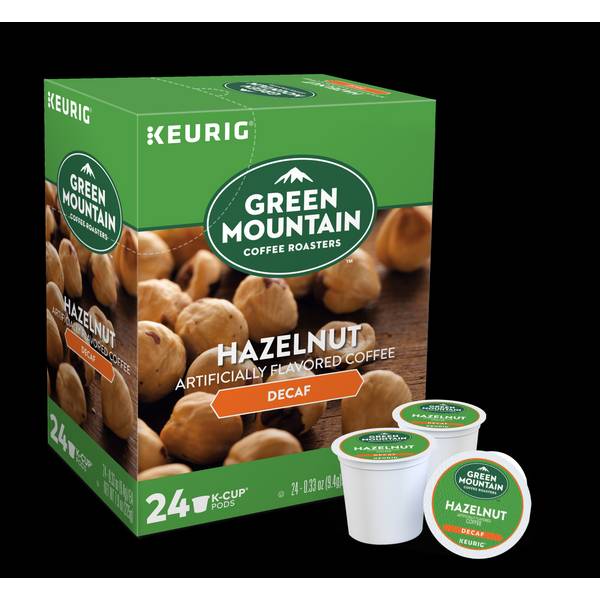 Green Mountain Coffee 24 Count Hazelnut Decaf Coffee KCup Pods