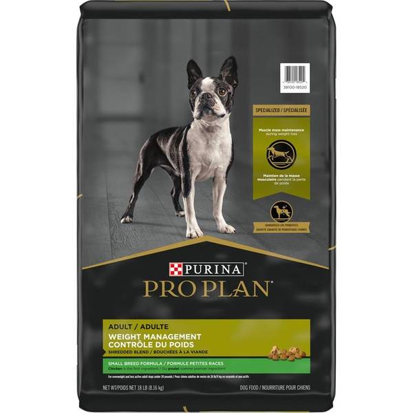Purina Pro Plan 18 lb Adult Weight Management Shredded Blend Small
