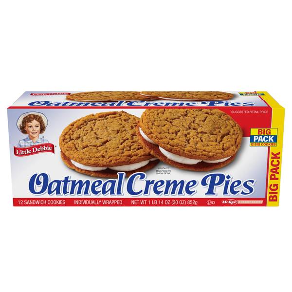 Little Debbie 12Pack Oatmeal Creme Pies 2430004301 Blain's Farm