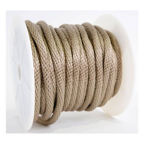 Koch Industries Solid Braided Poly Rope 5/8", By The Foot, Tan 54031