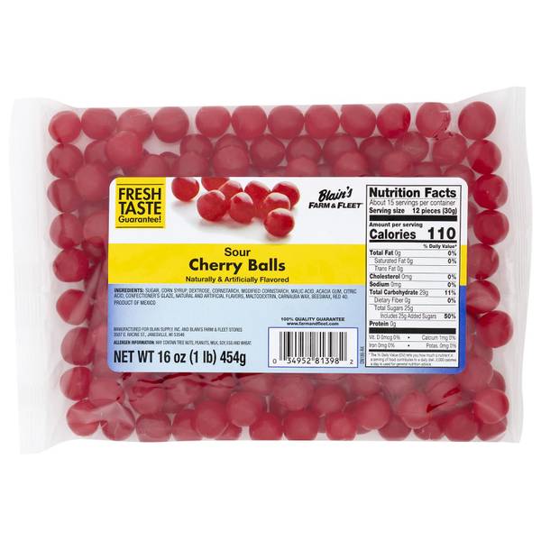 Blain's Farm & Fleet Sour Cherry Balls 644005 Blain's Farm & Fleet