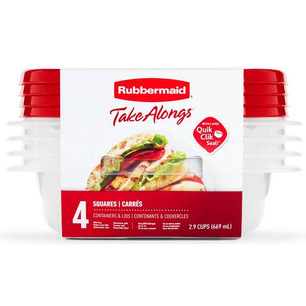 Rubbermaid TakeAlongs Sandwich Containers 2086751 Blain's Farm & Fleet