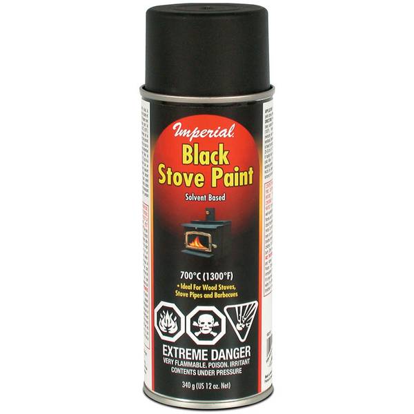 Imperial Solvent Based Black Stove Paint KK0197 Blain