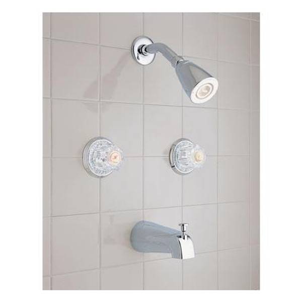 Aqualife 2 Handle Chrome Tub & Shower Faucet Set 0428100A Blain's