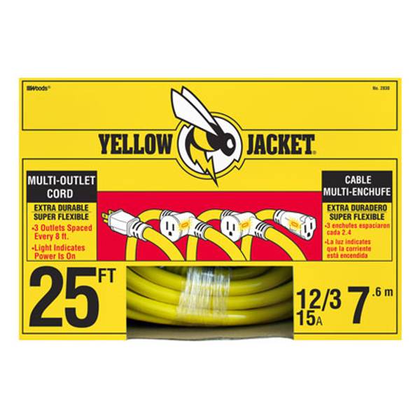 Yellow Jacket Multi Outlet Extension Cord 2830 Blain's Farm & Fleet