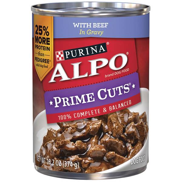 Alpo 13.2 oz Prime Cuts With Beef in Gravy Wet Dog Food 19981215