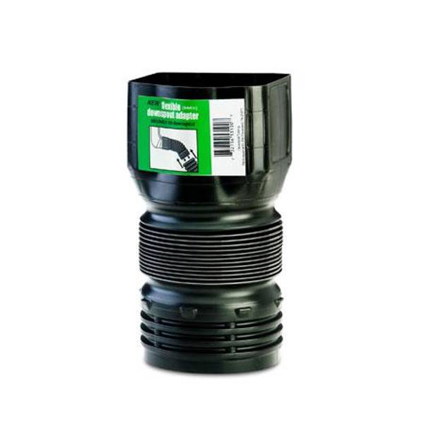 Flex Drain Downspout Adapter, 3" x 4" x 4" 53102 Blain's Farm & Fleet
