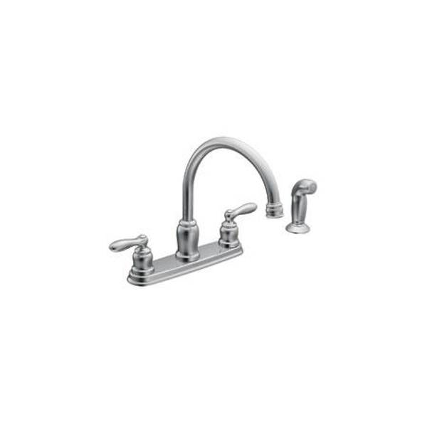 Moen Caldwell High Arc Double Handle Kitchen Faucet CA87888 Blain's