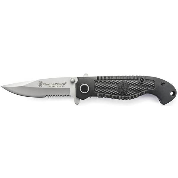 Smith & Wesson Tactical with Serrated Tanto Folding Knife CKTACSDCP