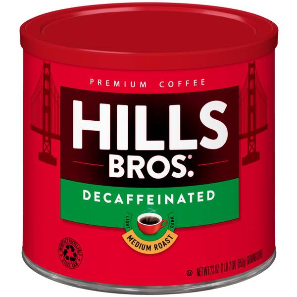 Hills Brothers Decaffeinated Medium Roast Ground Coffee 356263